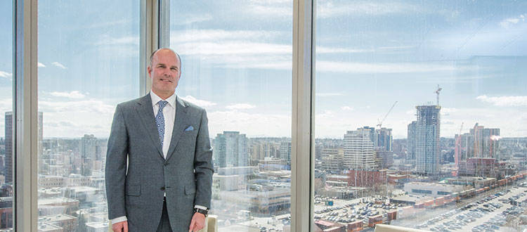 Todd Throndson, managing director and principal for Avison Young in Calgary, says it could be a while before Calgary's skyline sees any changes. CREB®Now file photo