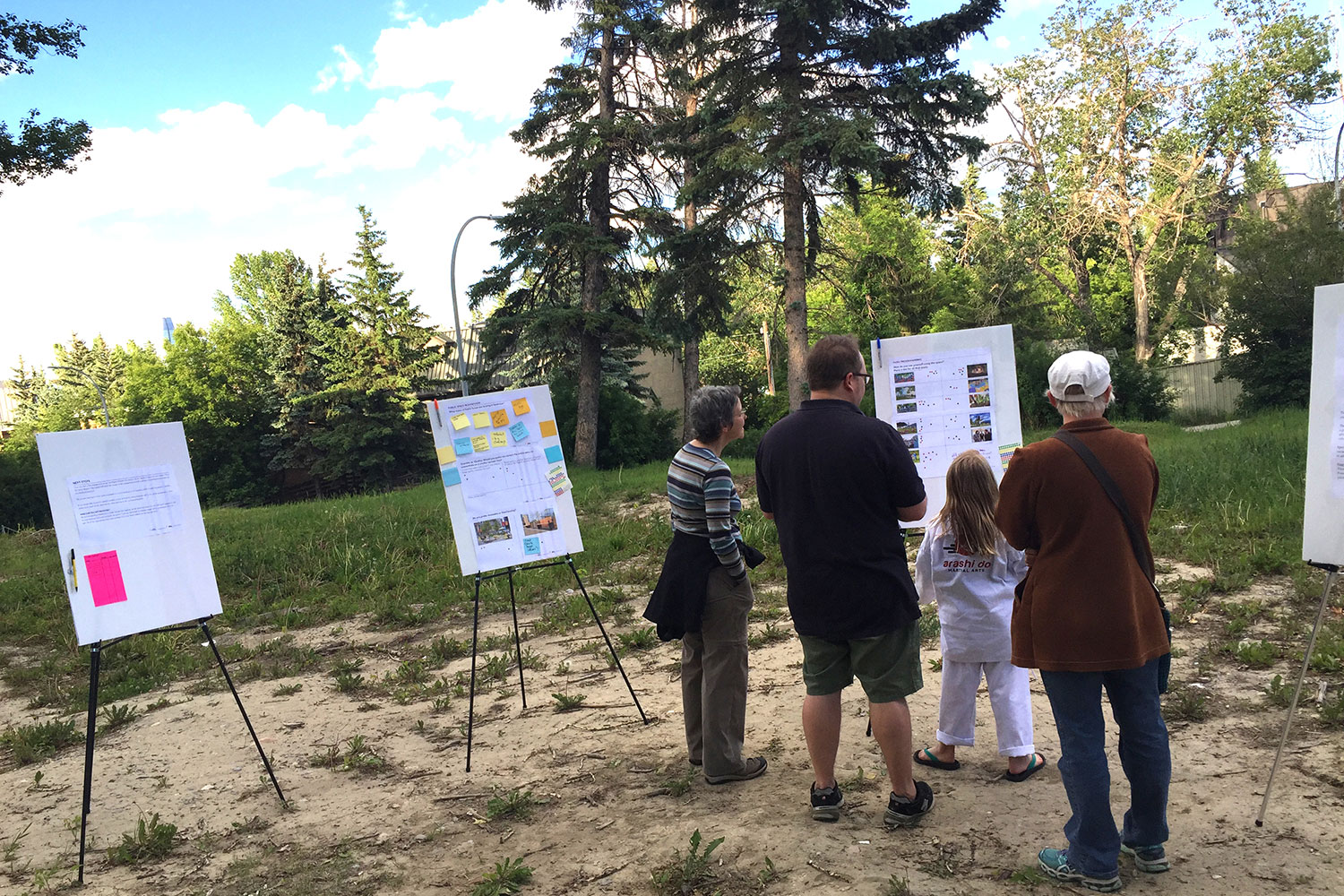 Bankview residents shared their thoughts at a public open house for the Higgy’s Bluff temporary park project on June 15.
Courtesy Chad Peters