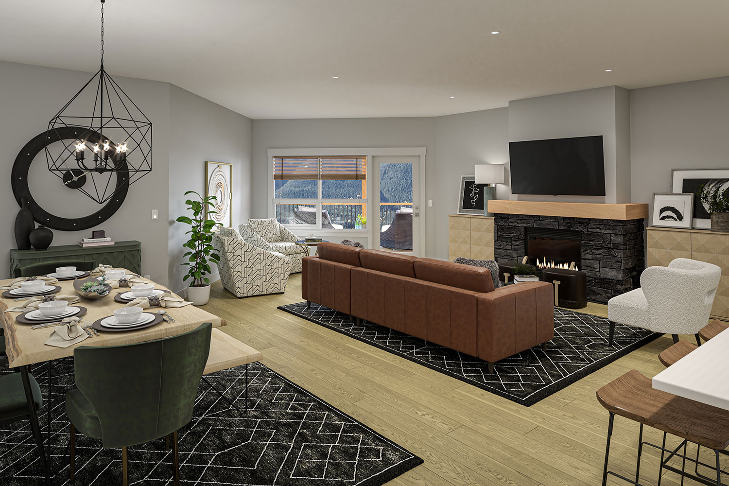 A 1,800-square-foot condo at Jack Pine Lodge in the heart of Canmore’s Spring Creek community is the early bird prize in this year's Foothills Hospital Home Lottery.
Courtesy of MK Design Group